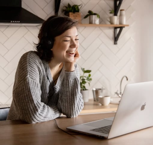 image of women in a videocall